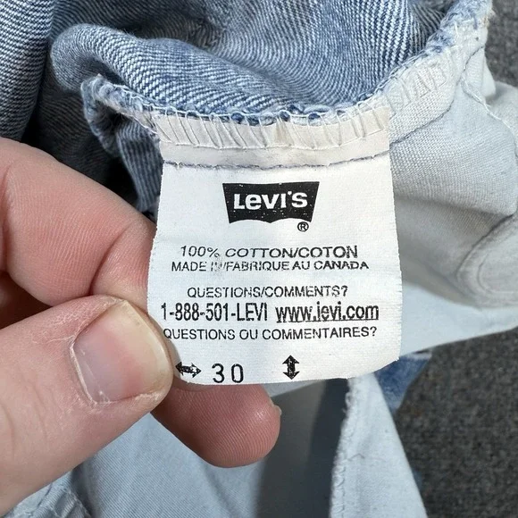 Vintage Levi's Orange Tab Jeans Womens 30 (Fits 28x32) Blue Straight Leg Denim‎ - Picture 7 of 16